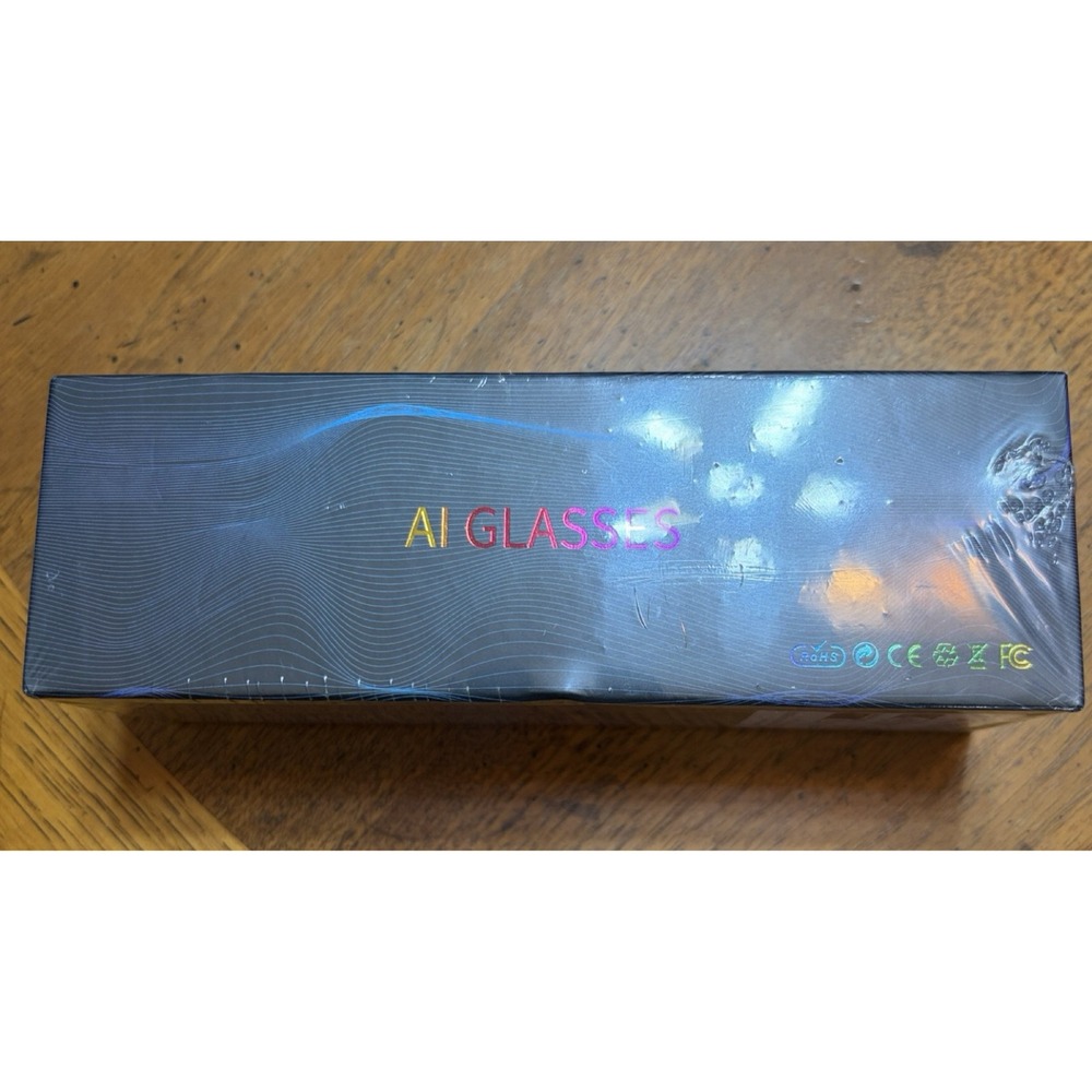 DMES AI Smart Glasses Bluetooth Audio Translation Camera Black